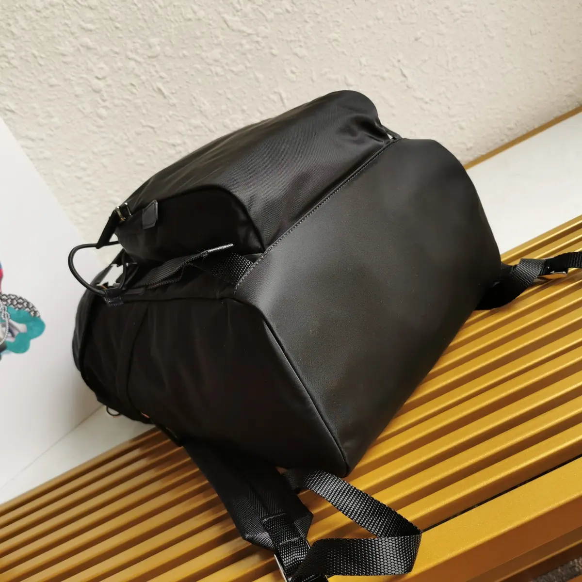 Prada Style White Nylon Backpack Lookbook Reference image 3