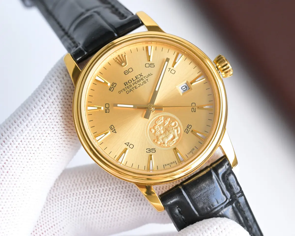 Rolex（劳力士） Style Beige Leather Watches Lookbook Reference image 1