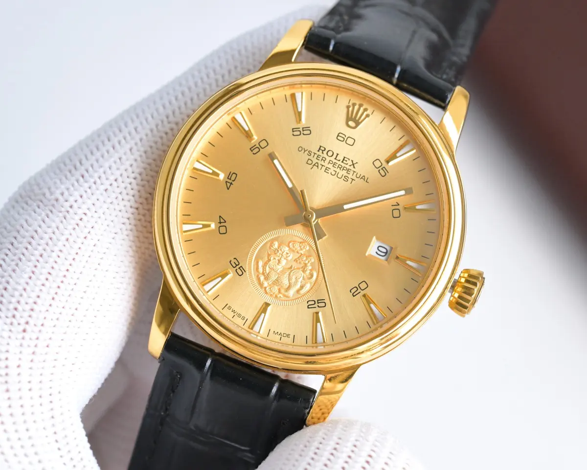 Rolex（劳力士） Style Beige Leather Watches Lookbook Reference image 2
