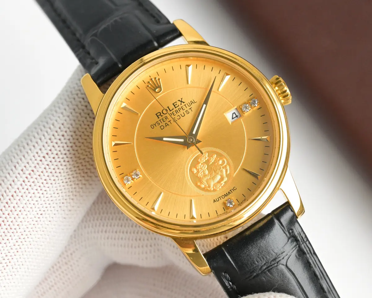 Rolex（劳力士） Style Beige Leather Watches Lookbook Reference image 1