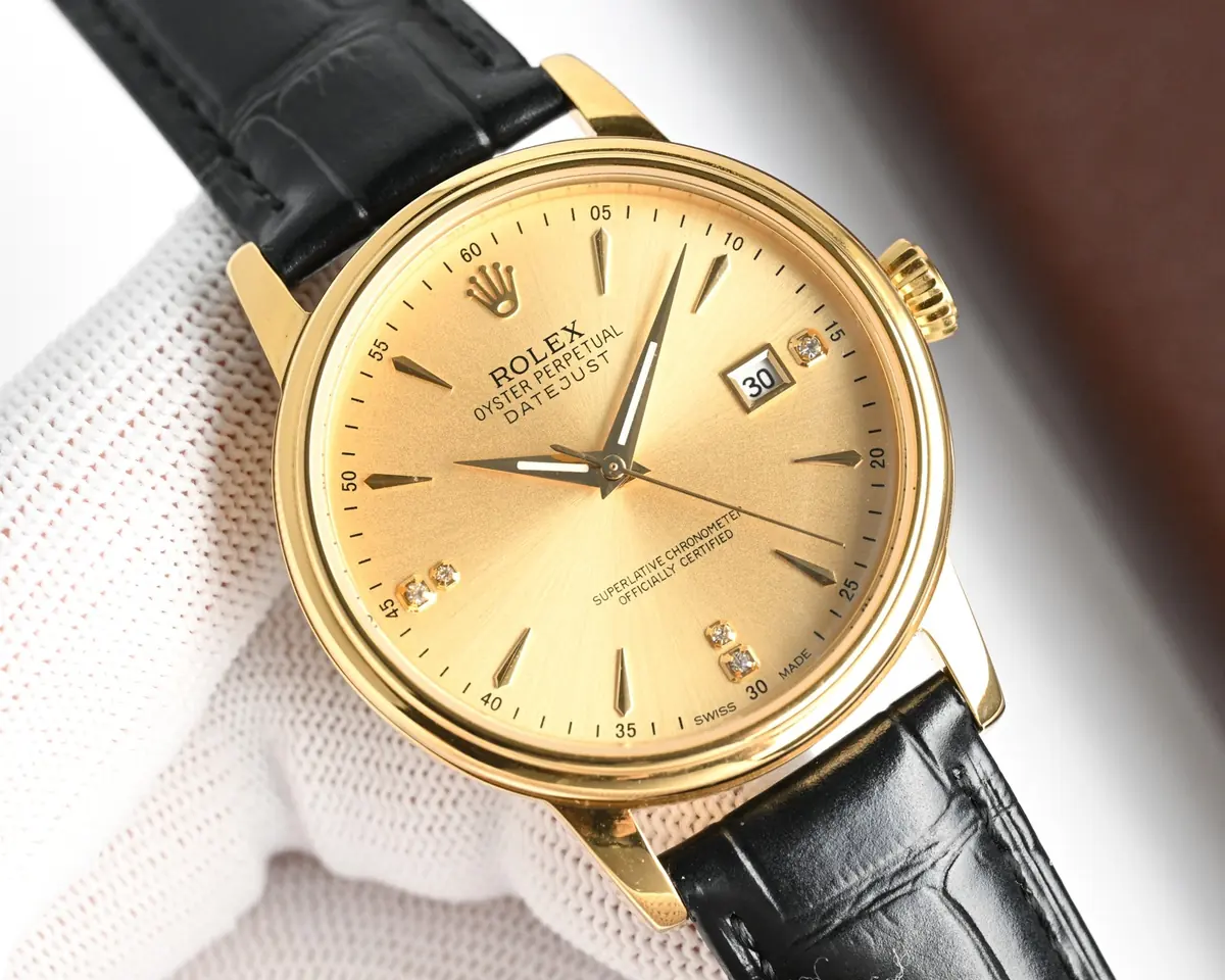 Rolex（劳力士） Style Beige Leather Watches Lookbook Reference image 3
