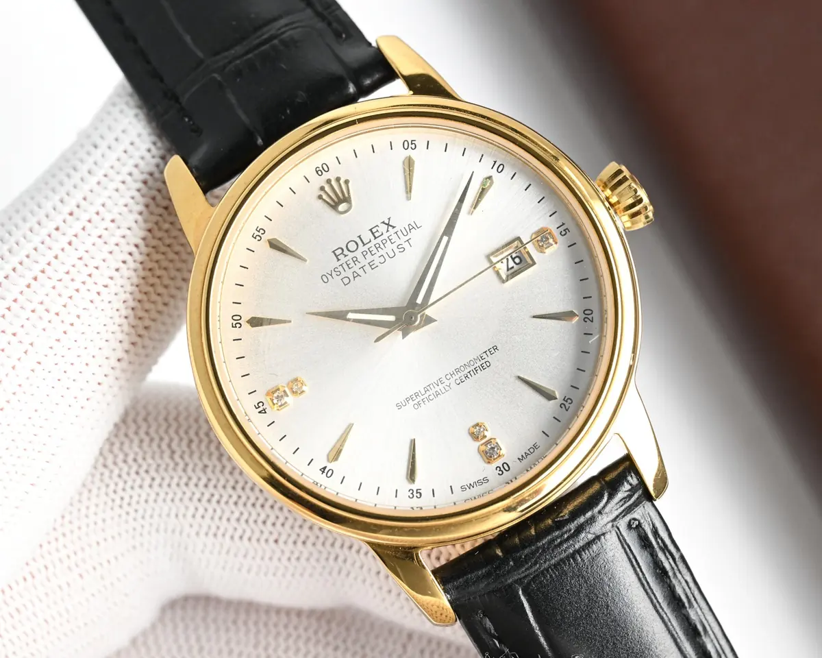 Rolex（劳力士） Style Beige Leather Watches Lookbook Reference image 3