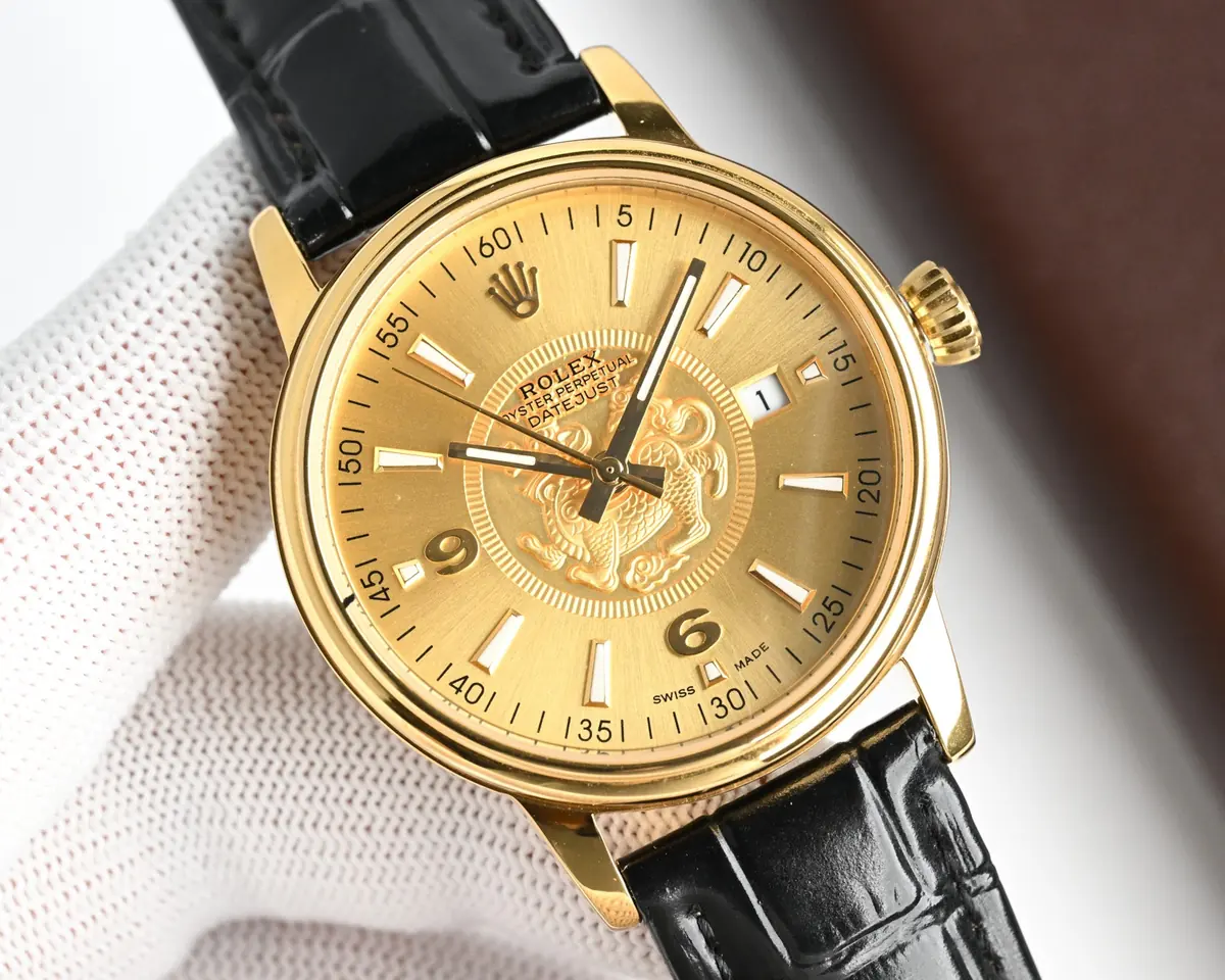 Rolex（劳力士） Style Beige Leather Watches Lookbook Reference image 2