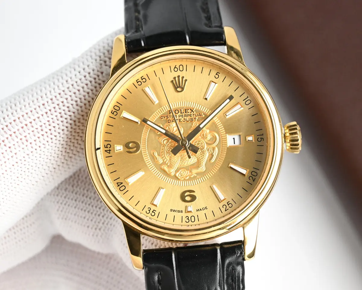 Rolex（劳力士） Style Beige Leather Watches Lookbook Reference image 3