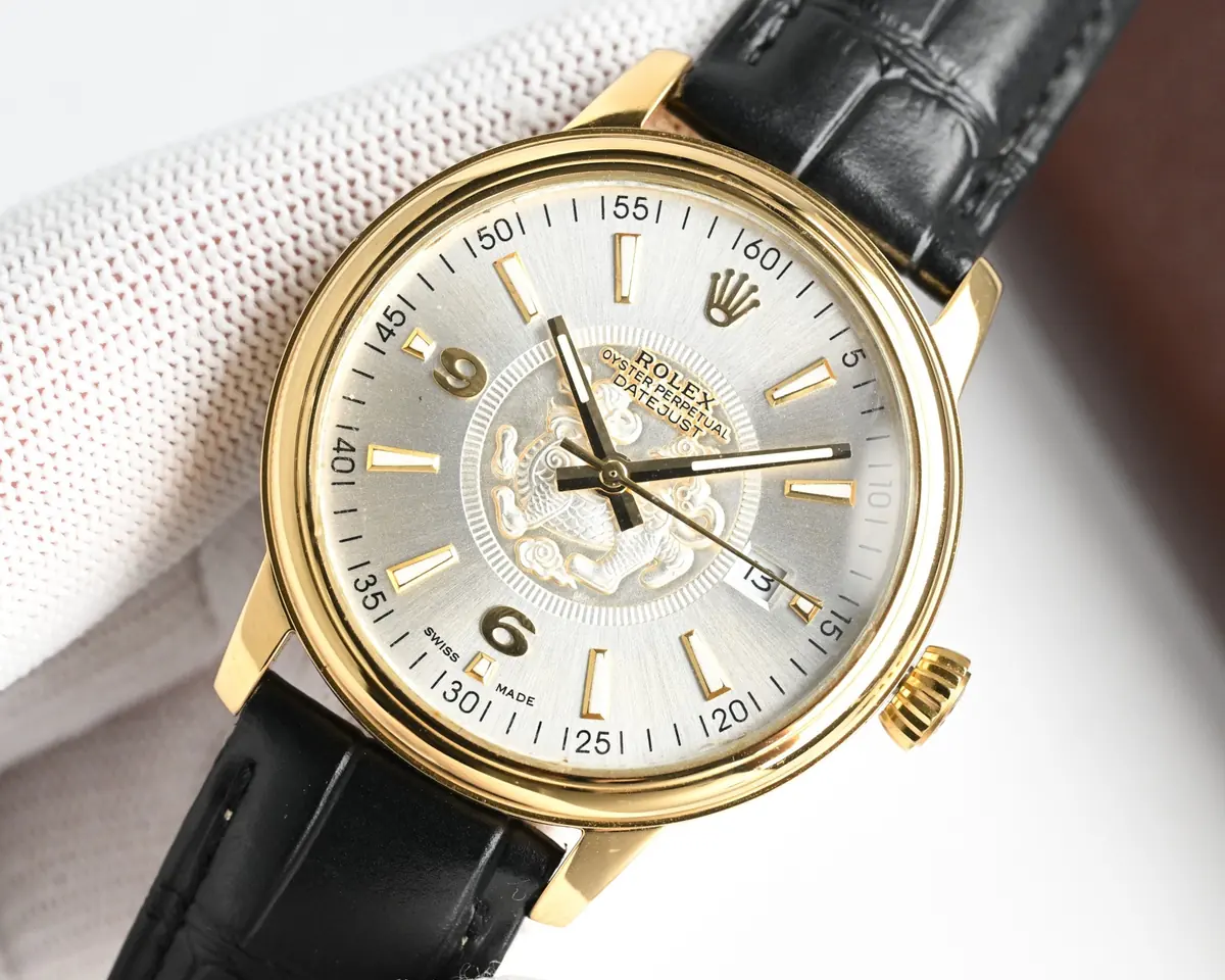 Rolex（劳力士） Style Beige Leather Watches Lookbook Reference image 4