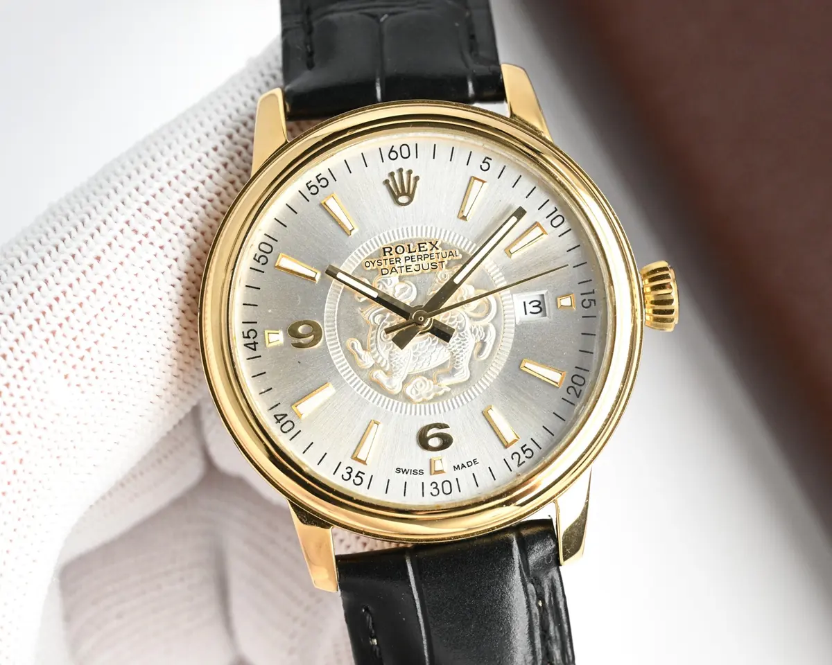 Rolex（劳力士） Style Beige Leather Watches Lookbook Reference image 5