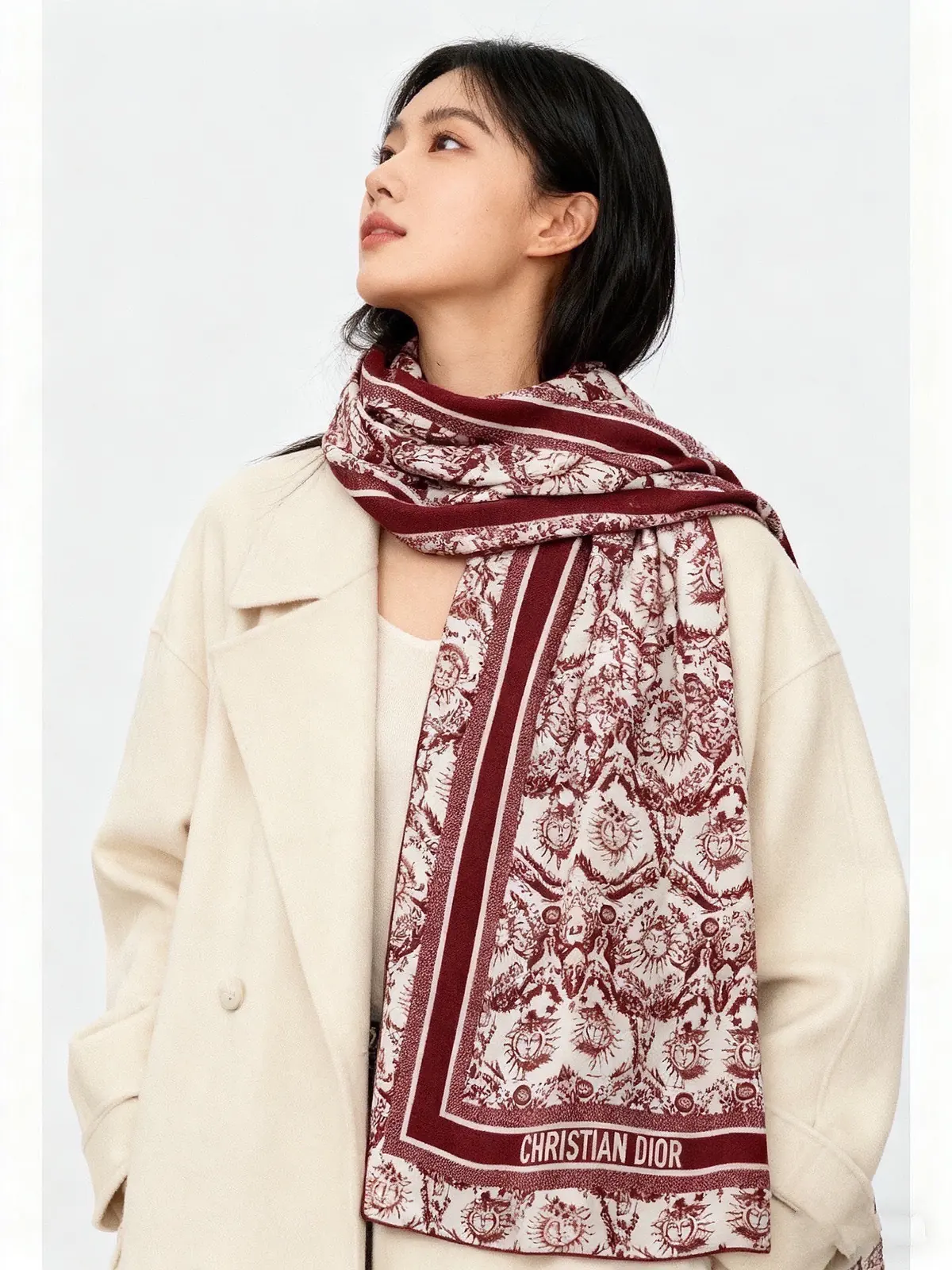 Scarf（围巾） Style Black Scarf Lookbook Reference image 2