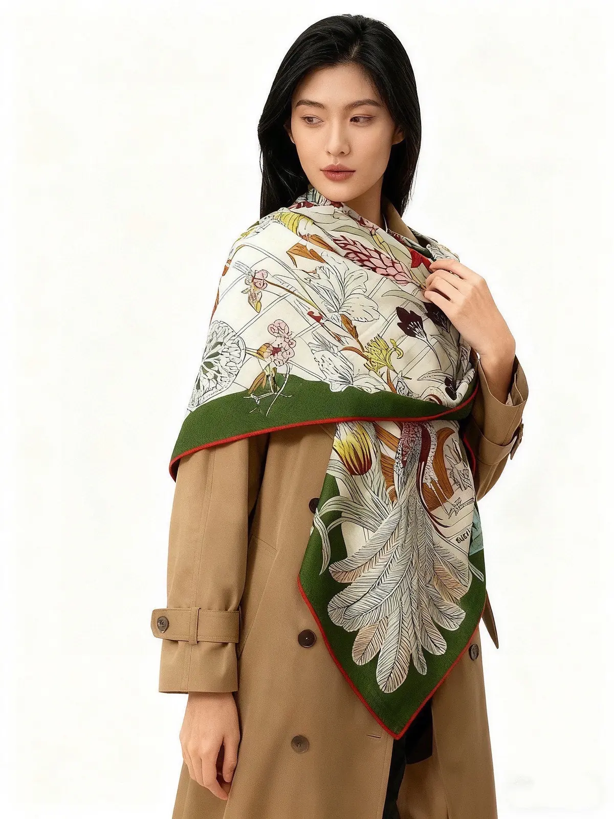 Scarf（围巾） Style White Bag Lookbook Reference image 1
