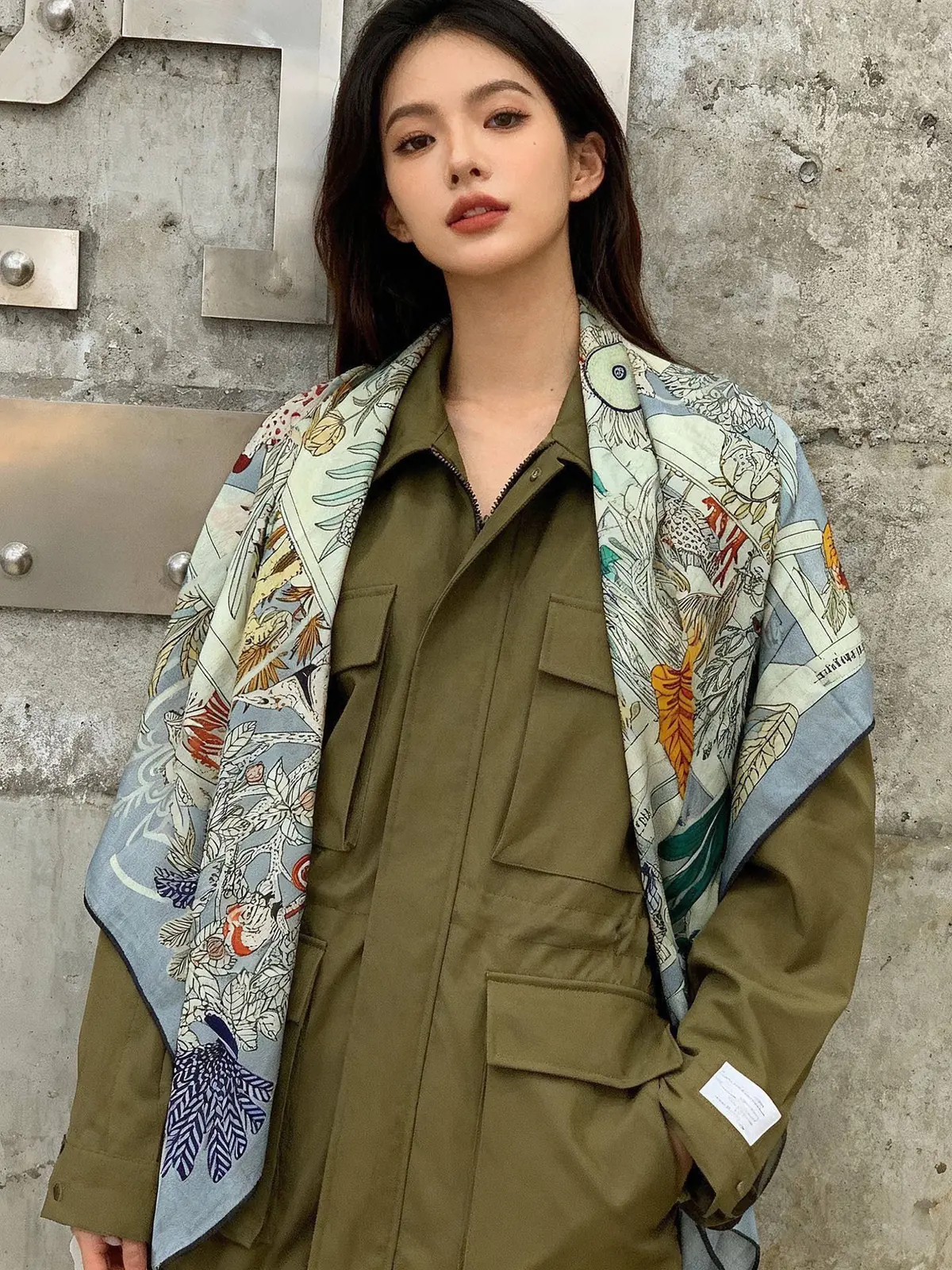 Scarf（围巾） Style White Bag Lookbook Reference image 1