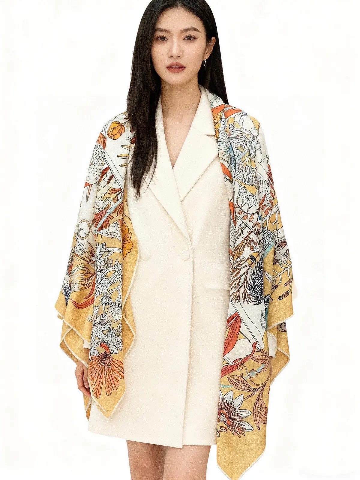 Scarf（围巾） Style White Bag Lookbook Reference image 2