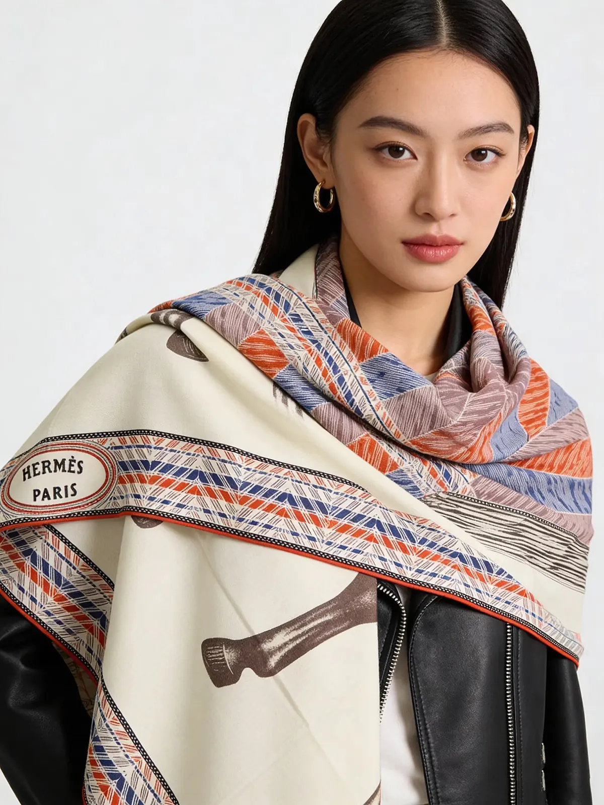 Scarf（围巾） Style White Bag Lookbook Reference image 1