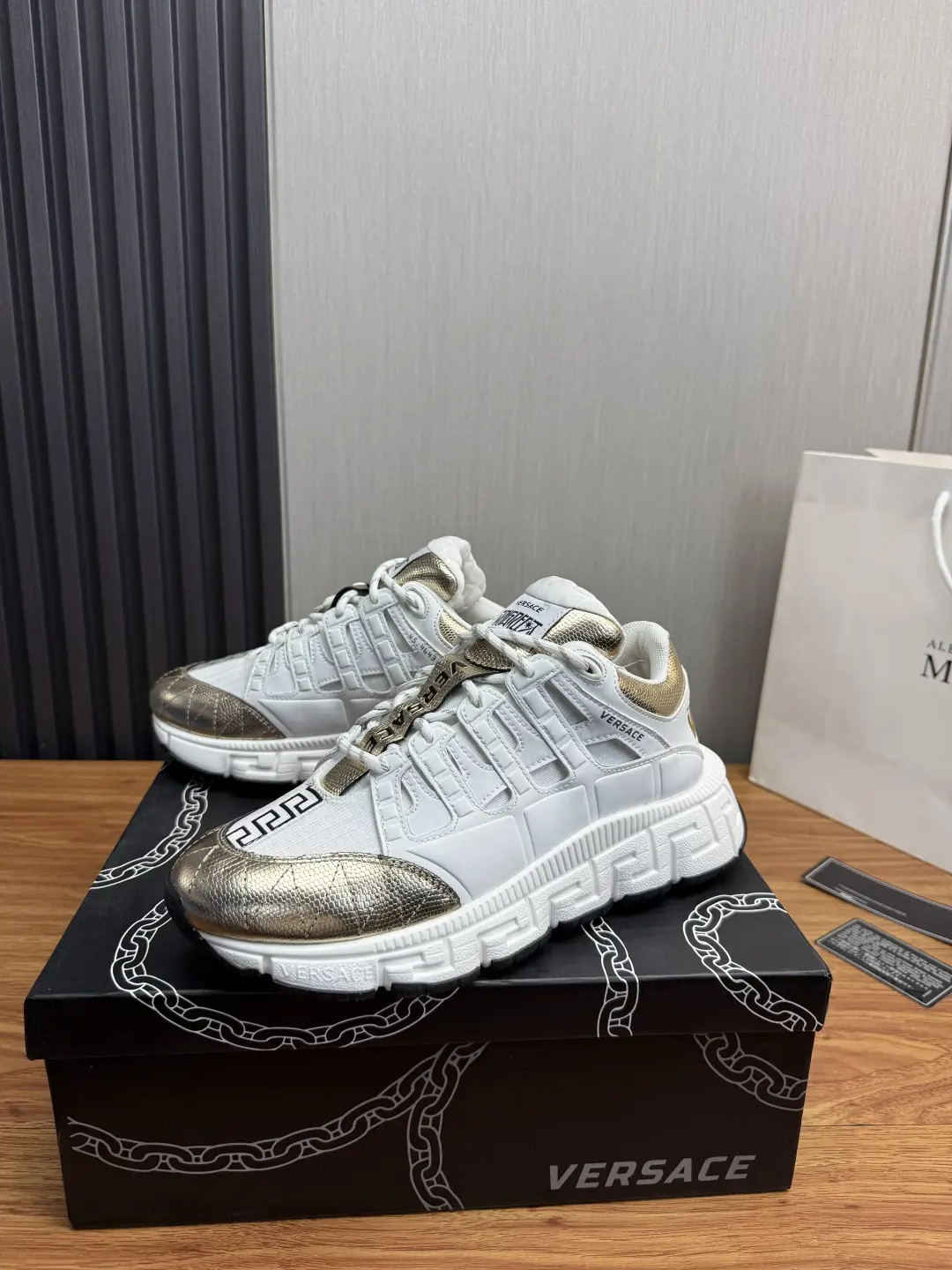 Versace Style Leather Men's Shoes Lookbook Reference image 3