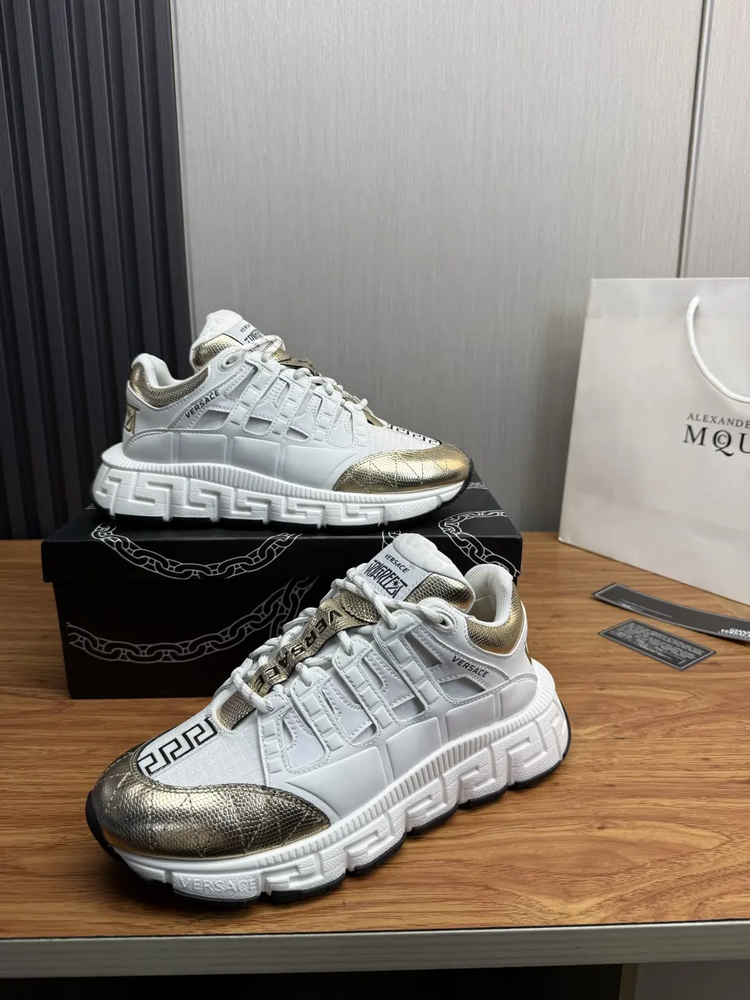 Versace Style Leather Men's Shoes Lookbook Reference image 4