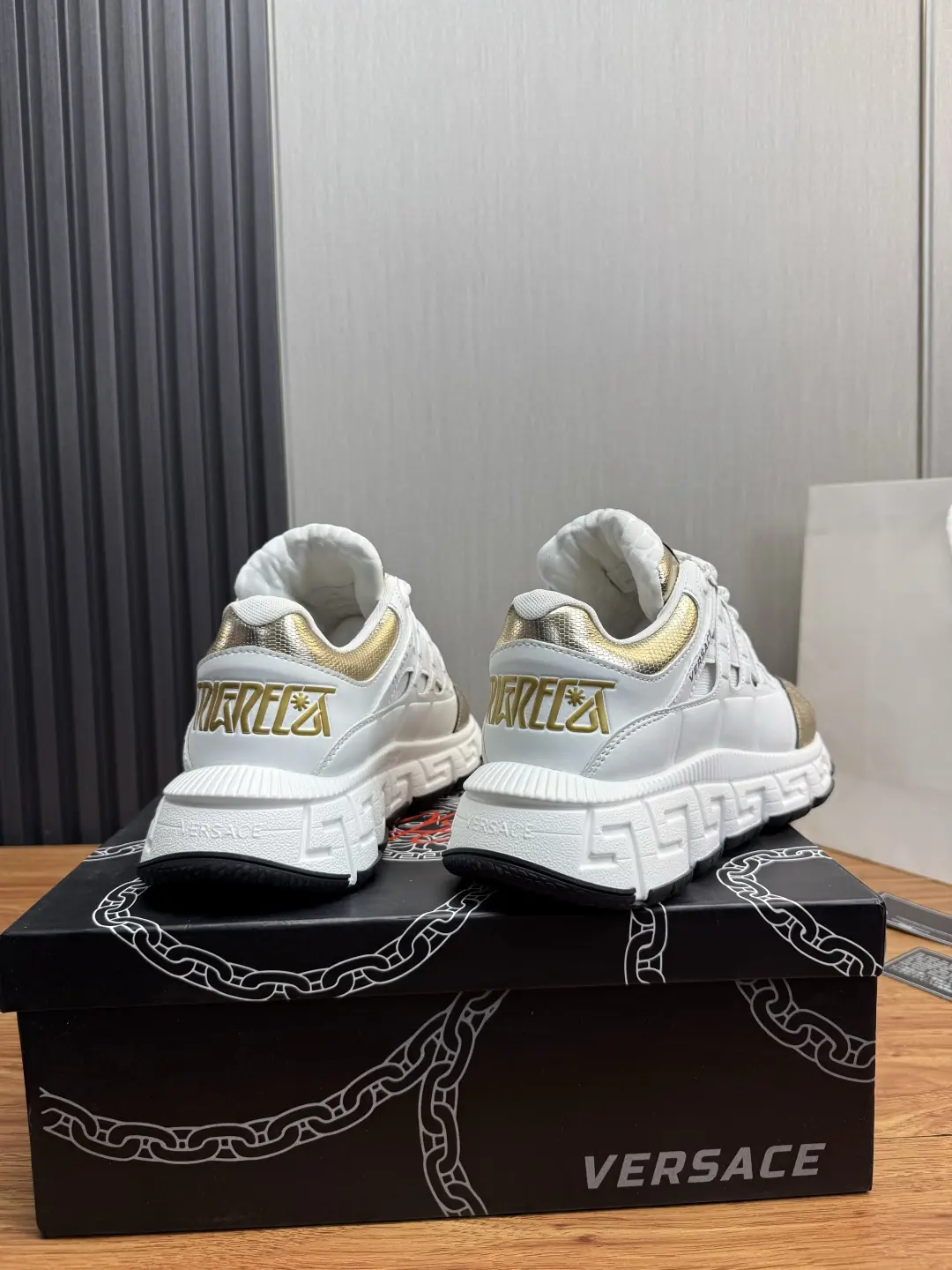 Versace Style Leather Men's Shoes Lookbook Reference image 5