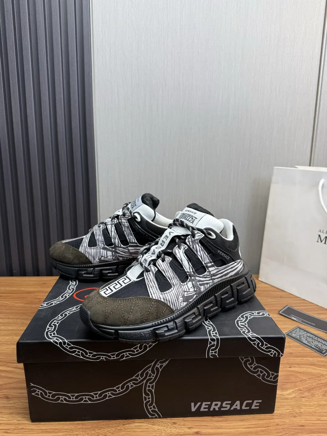Versace Style Leather Men's Shoes Lookbook Reference image 3