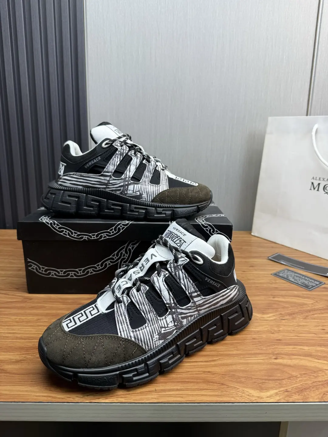 Versace Style Leather Men's Shoes Lookbook Reference image 4
