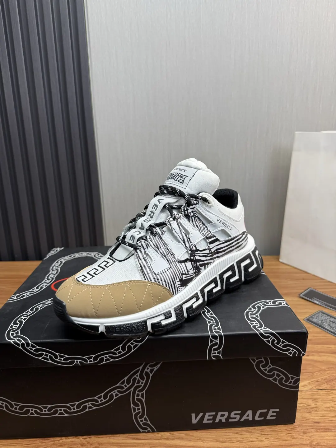 Versace Style Leather Men's Shoes Lookbook Reference image 1