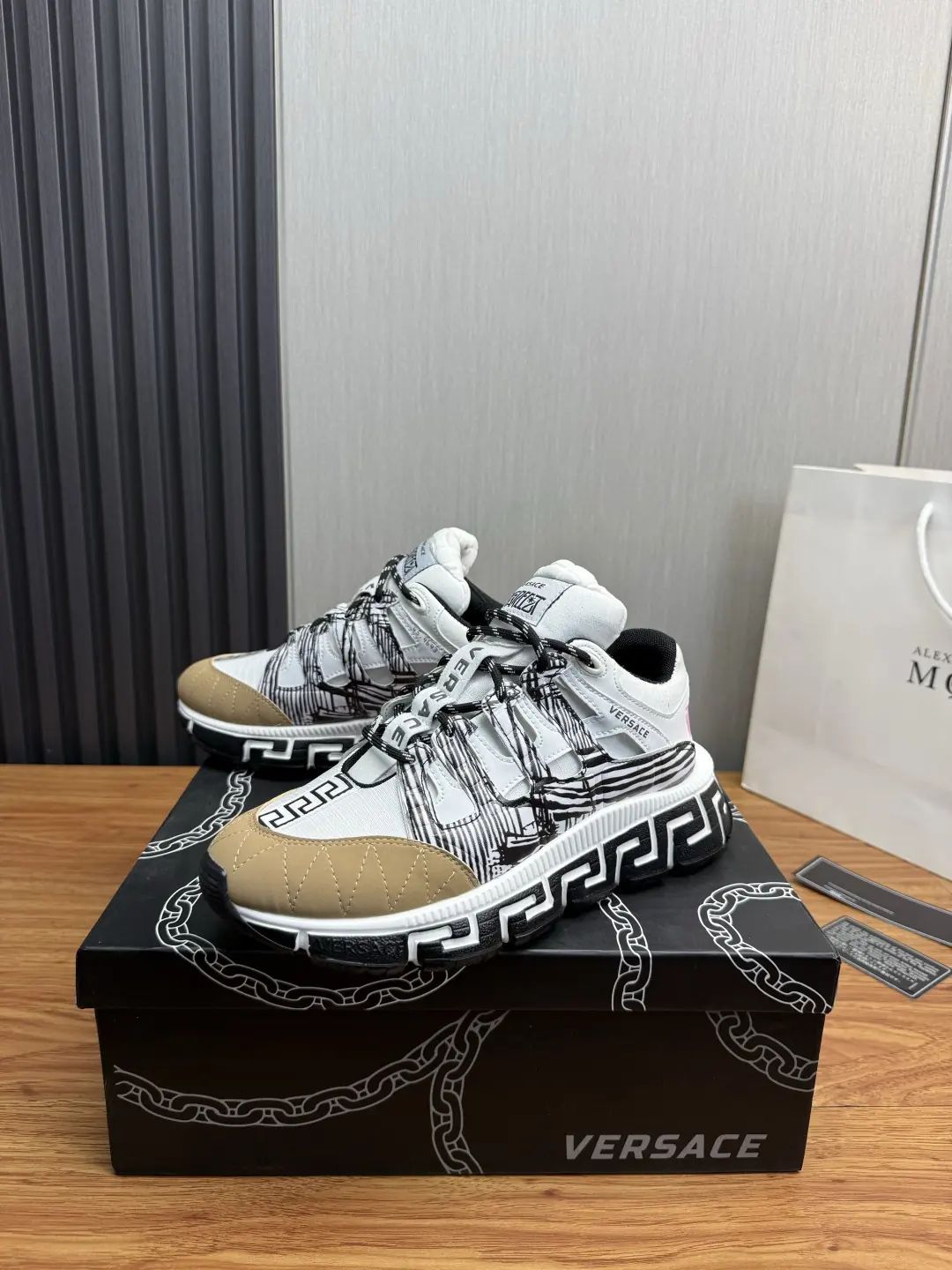 Versace Style Leather Men's Shoes Lookbook Reference image 3