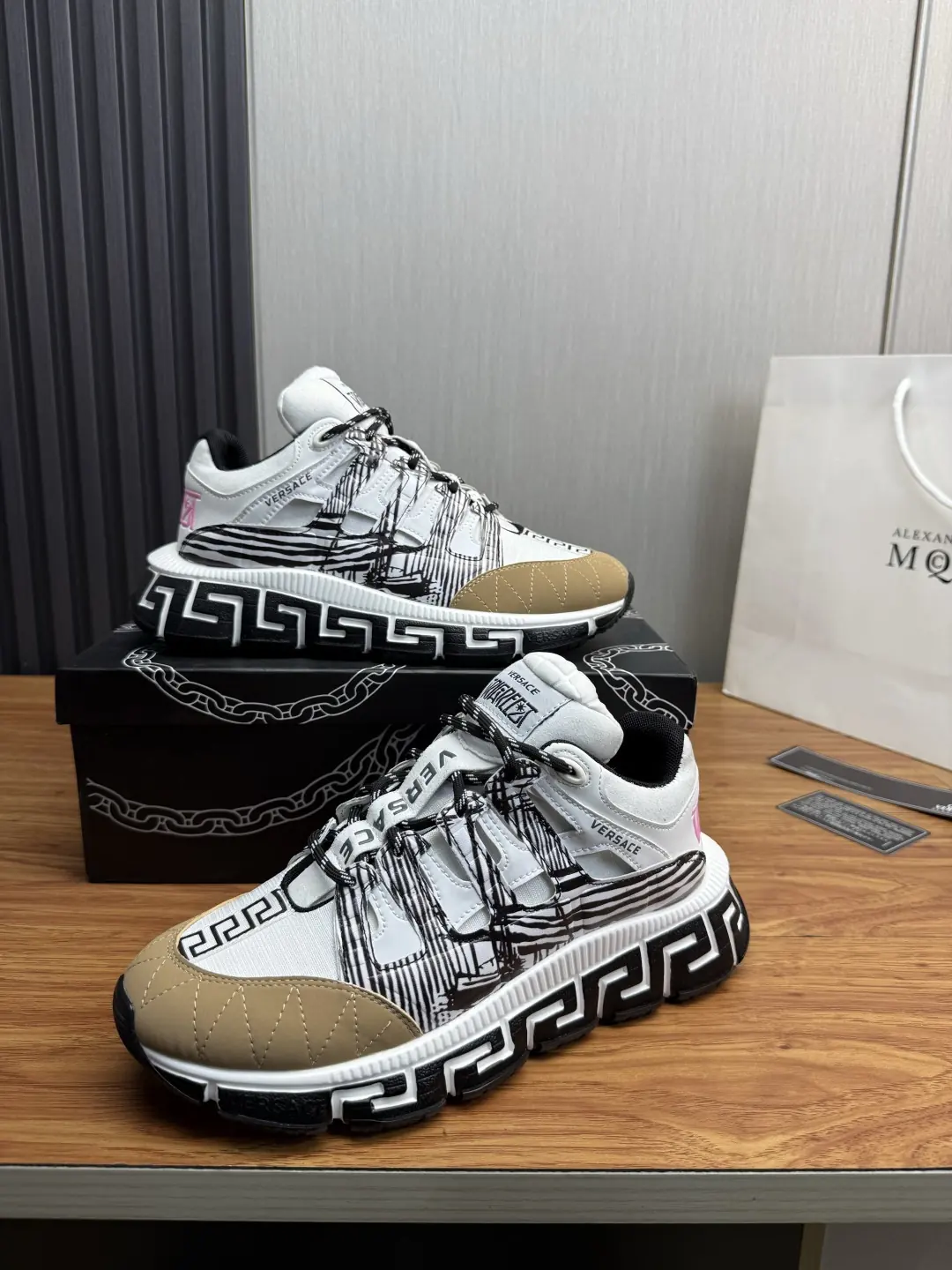 Versace Style Leather Men's Shoes Lookbook Reference image 4