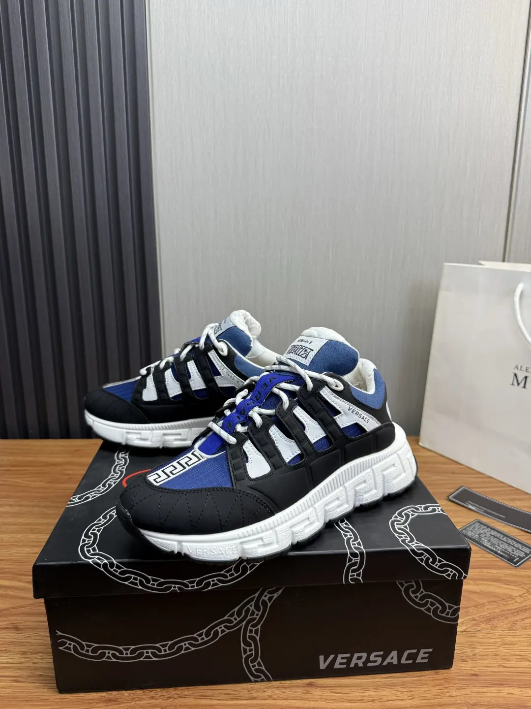 Versace Style Leather Men's Shoes Lookbook Reference image 3