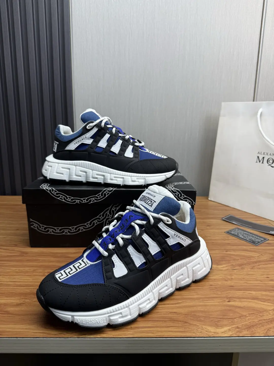 Versace Style Leather Men's Shoes Lookbook Reference image 4