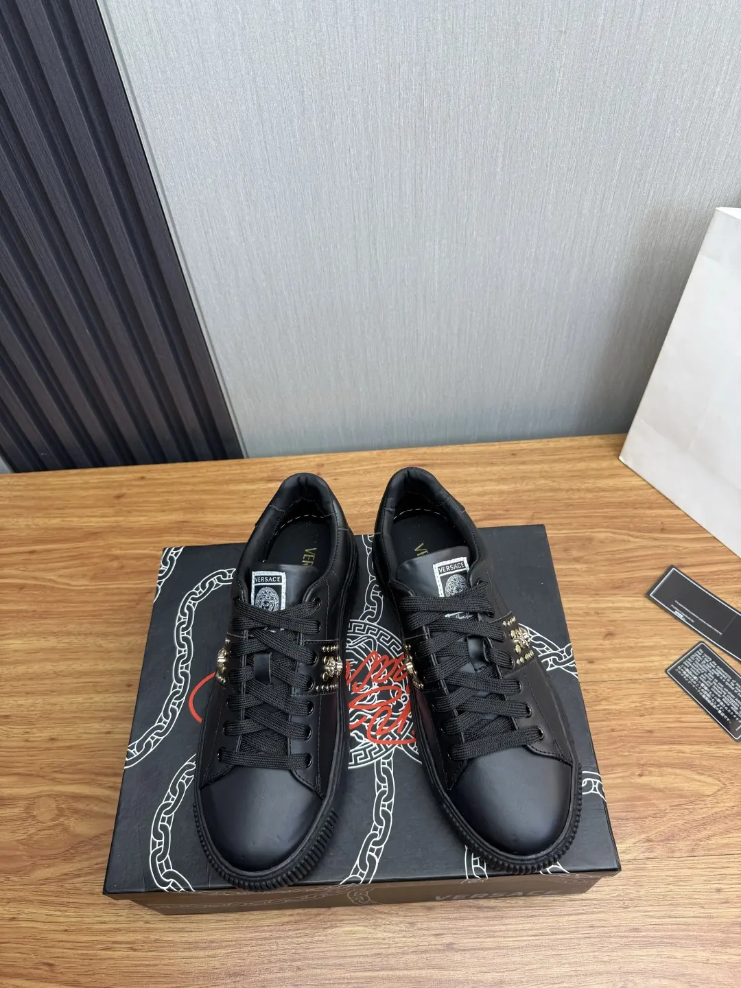 Versace Style Leather Men's Shoes Lookbook Reference image 2
