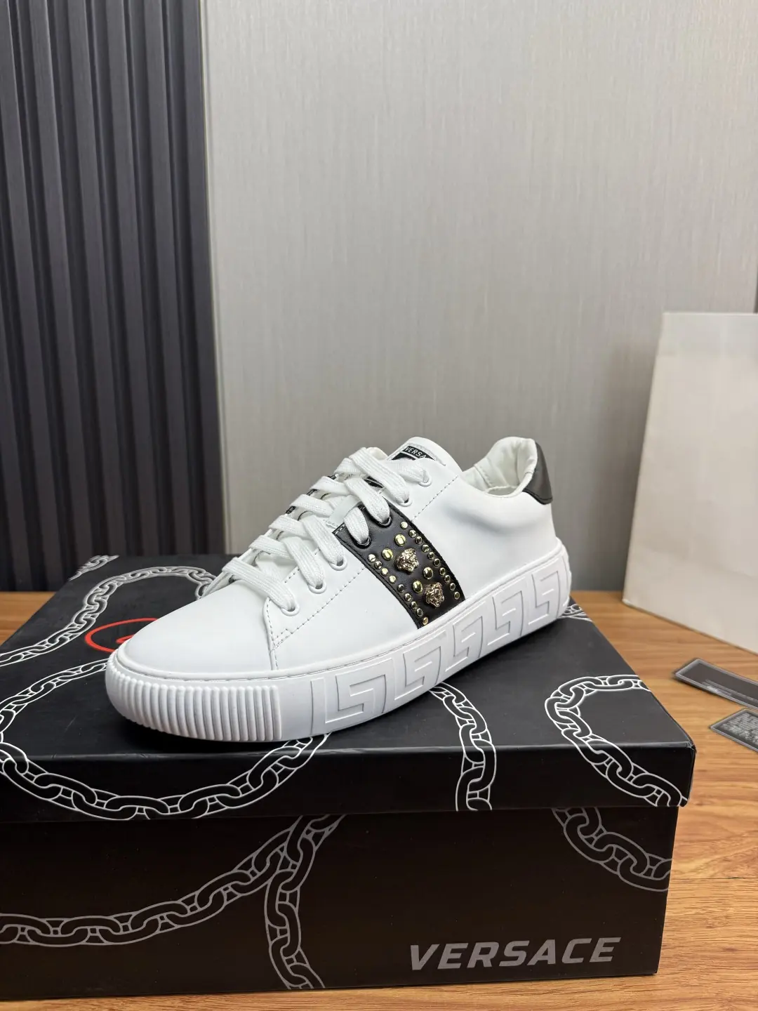Versace Style Leather Men's Shoes Lookbook Reference image 1