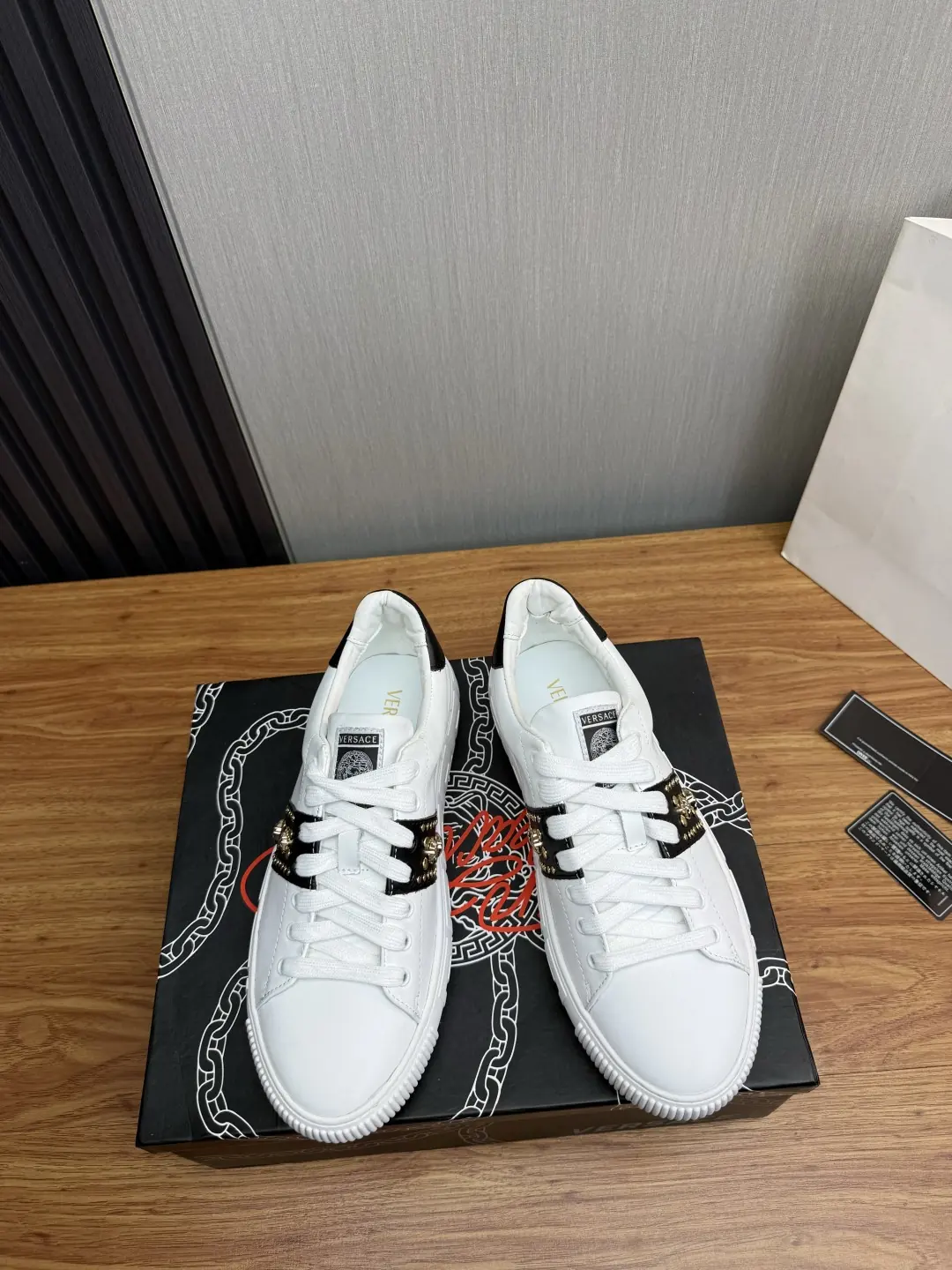 Versace Style Leather Men's Shoes Lookbook Reference image 2