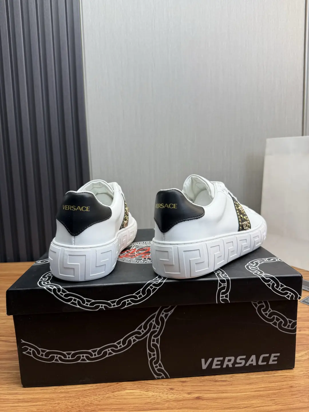 Versace Style Leather Men's Shoes Lookbook Reference image 5