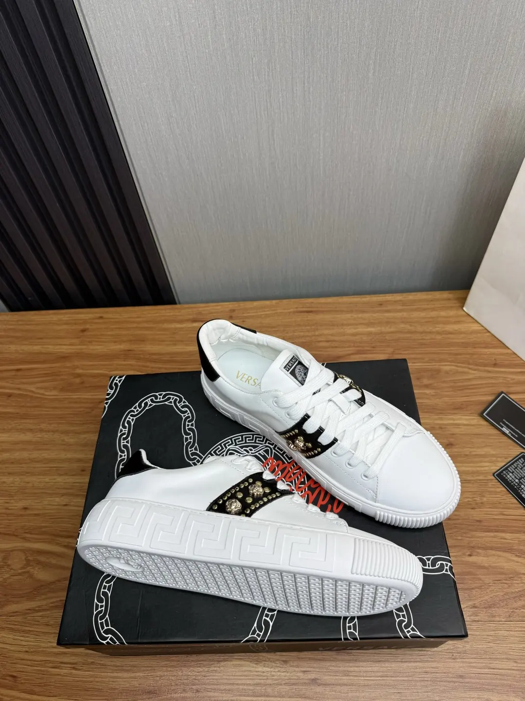Versace Style Leather Men's Shoes Lookbook Reference image 6
