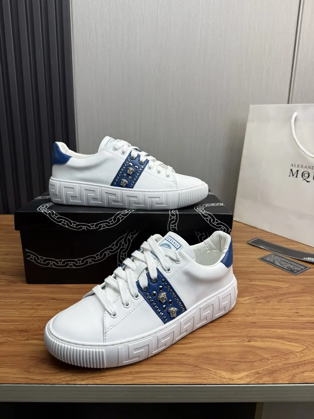 Versace Style Leather Men's Shoes Lookbook Reference image 4