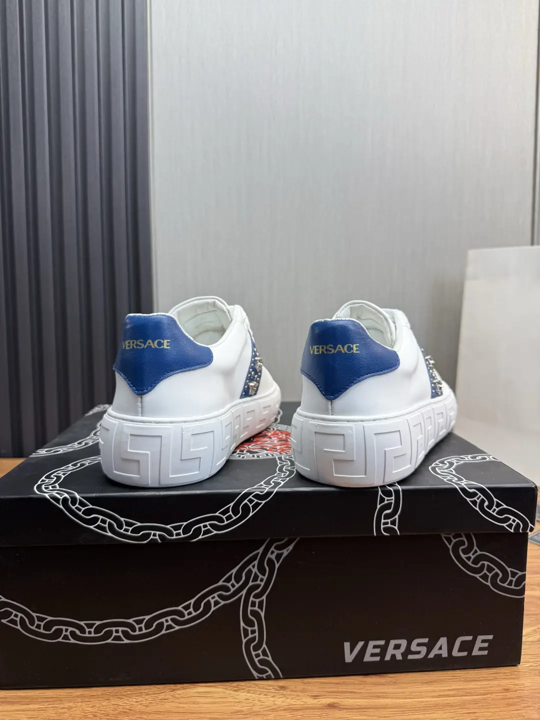 Versace Style Leather Men's Shoes Lookbook Reference image 5