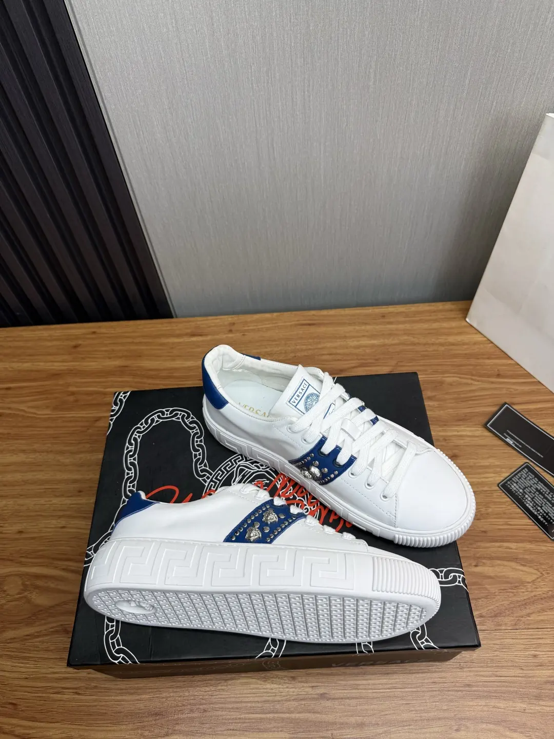 Versace Style Leather Men's Shoes Lookbook Reference image 6
