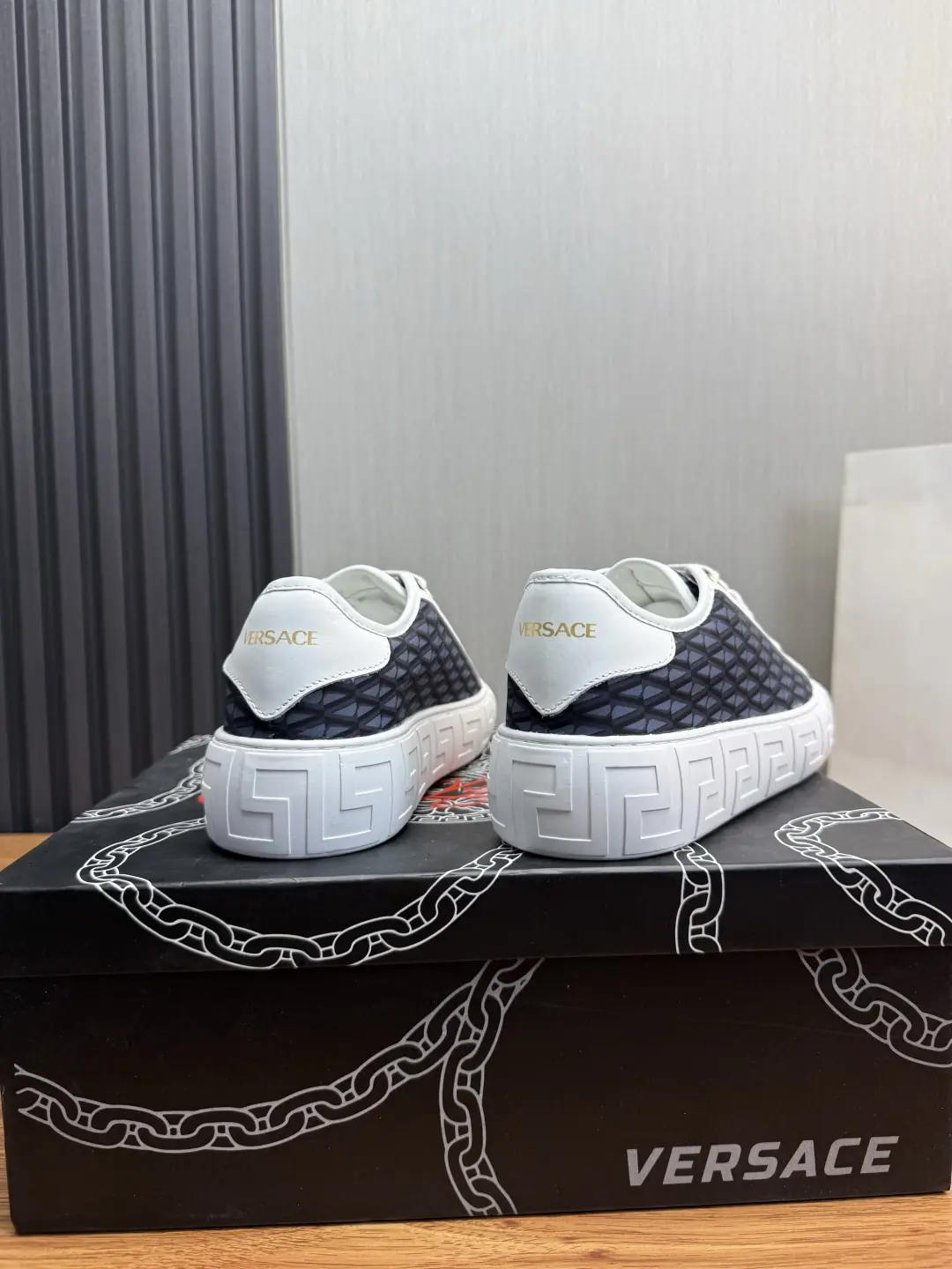 Versace Style Leather Men's Shoes Lookbook Reference image 5