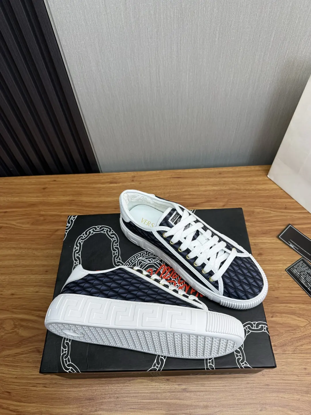 Versace Style Leather Men's Shoes Lookbook Reference image 6
