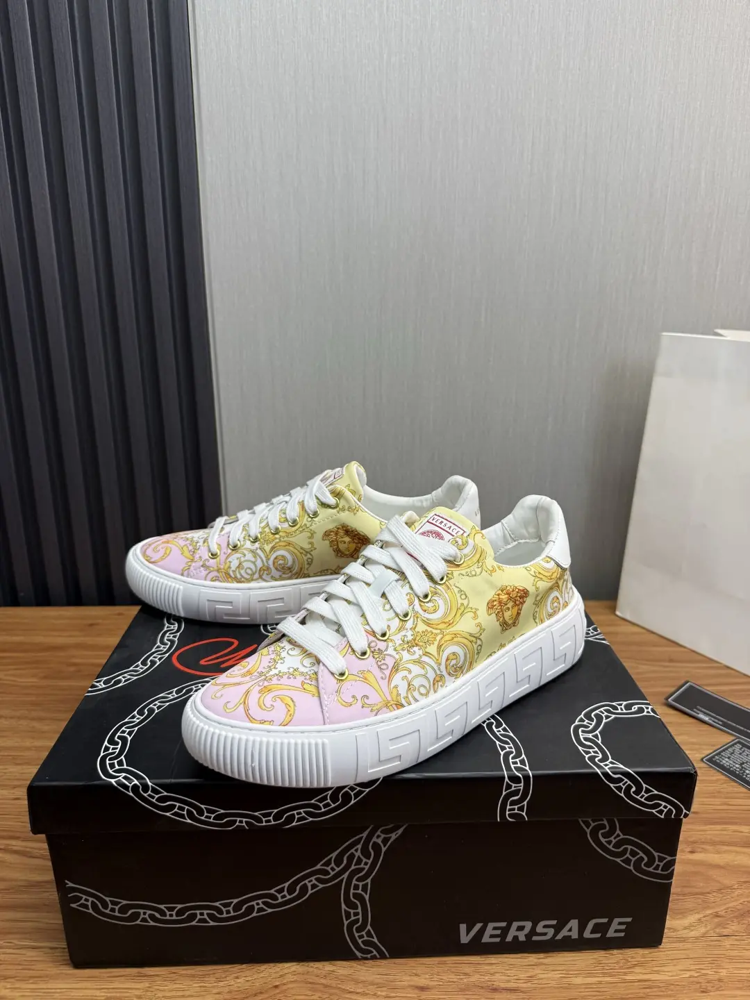 Versace Style Leather Men's Shoes Lookbook Reference image 3