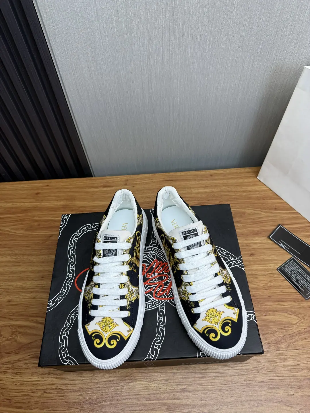 Versace Style Leather Men's Shoes Lookbook Reference image 2
