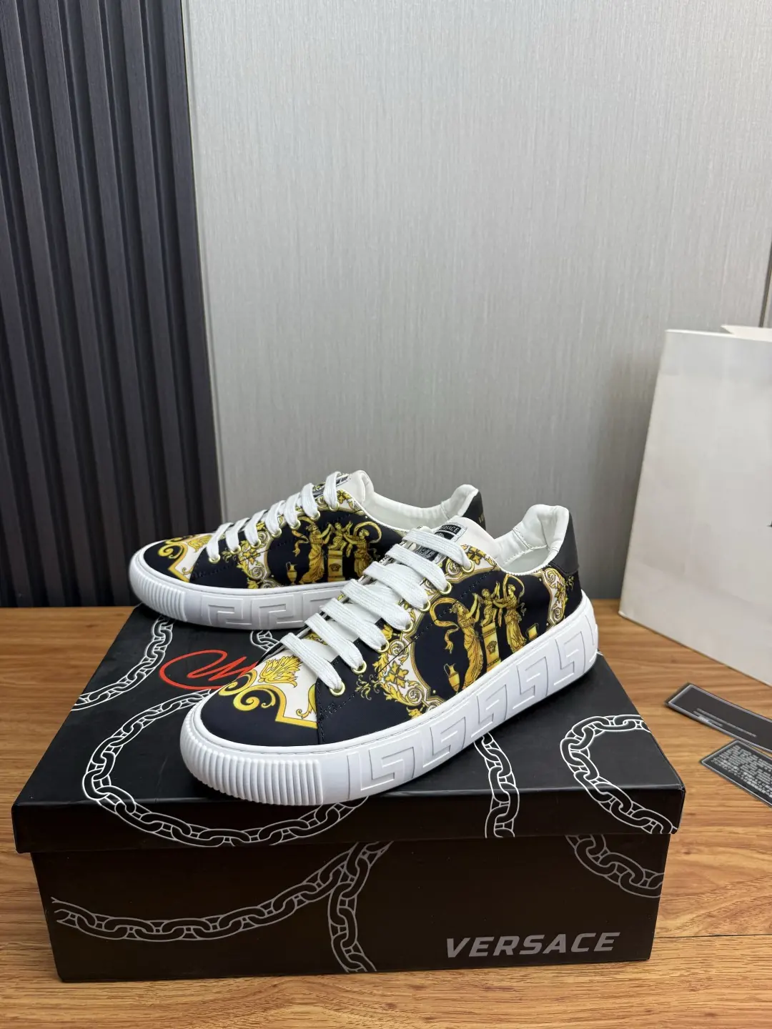 Versace Style Leather Men's Shoes Lookbook Reference image 3