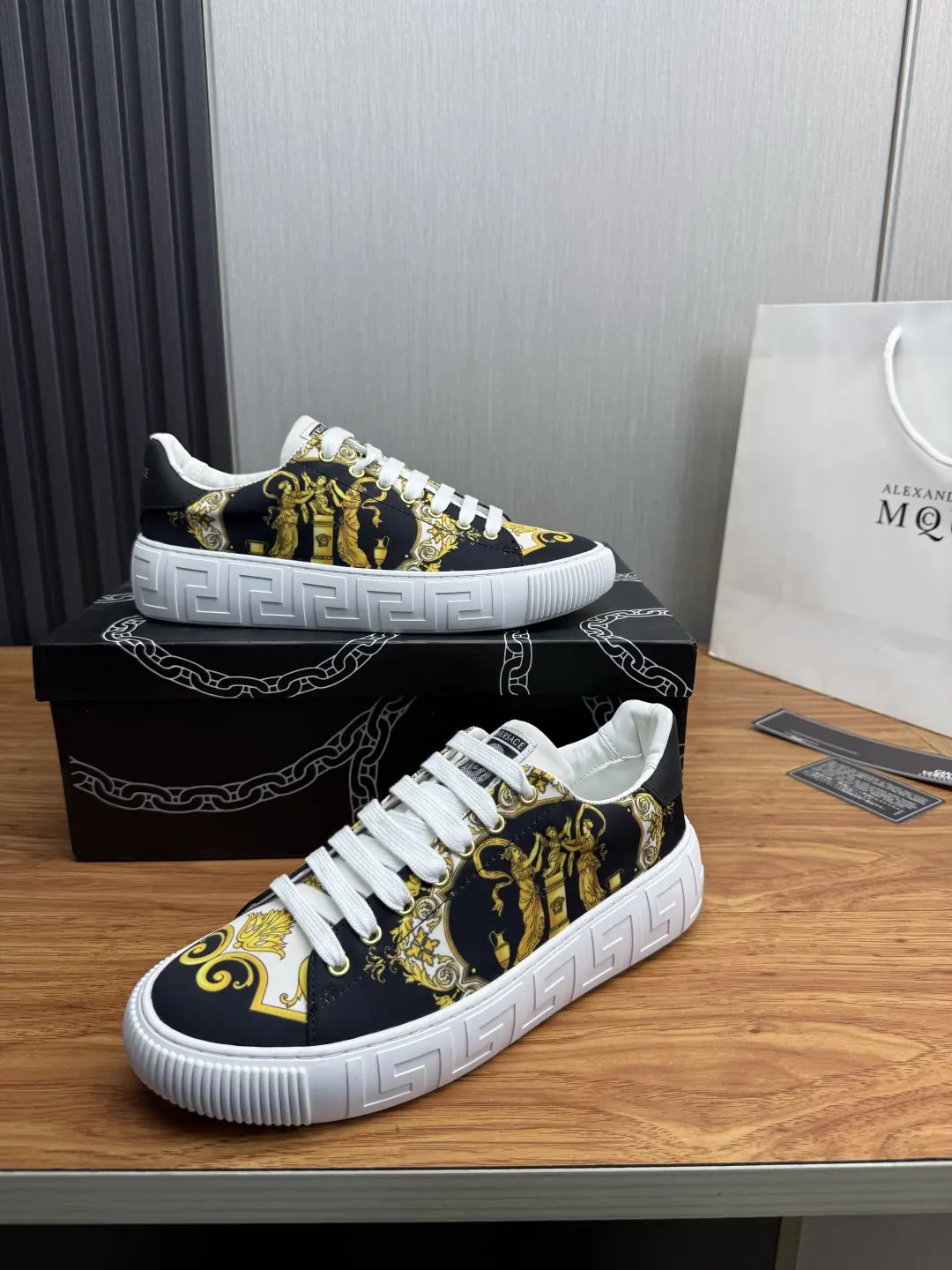 Versace Style Leather Men's Shoes Lookbook Reference image 4