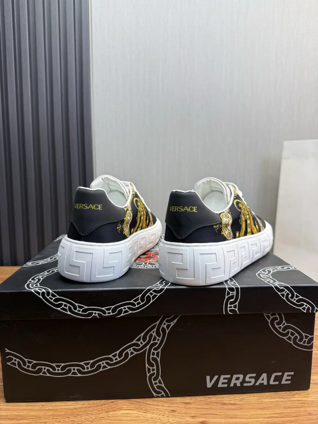 Versace Style Leather Men's Shoes Lookbook Reference image 5