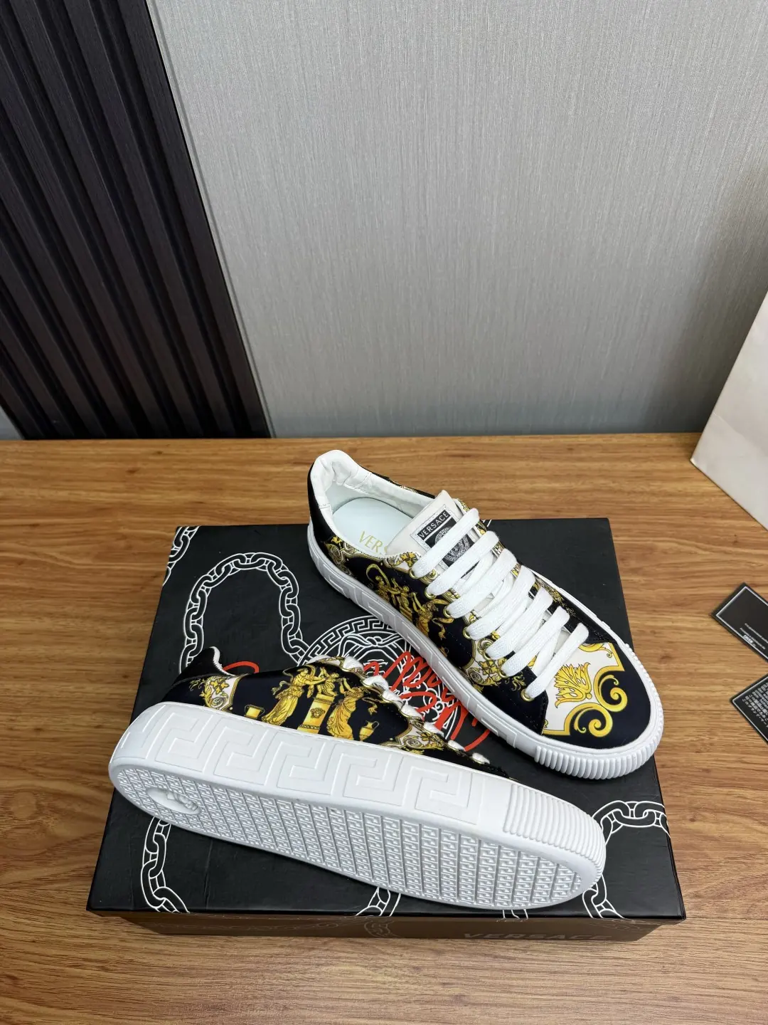 Versace Style Leather Men's Shoes Lookbook Reference image 6