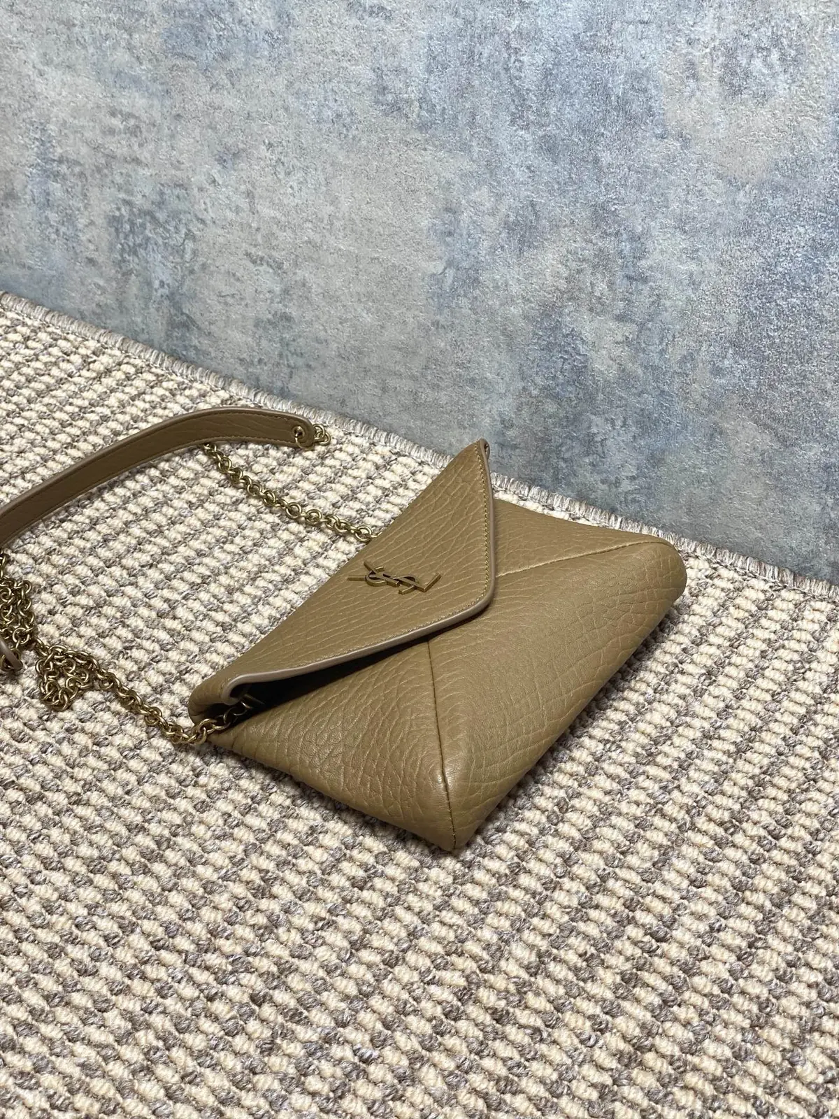 YSL Style Beige Leather Chain Bag Bags Chain Bag detail image 4 from source 729392