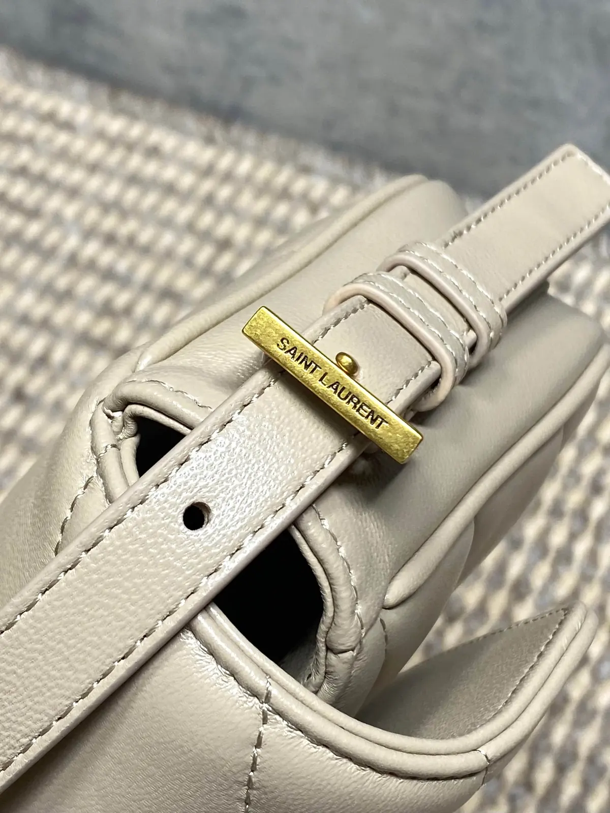 YSL Style Black Leather Chain Bag Lookbook Reference image 6