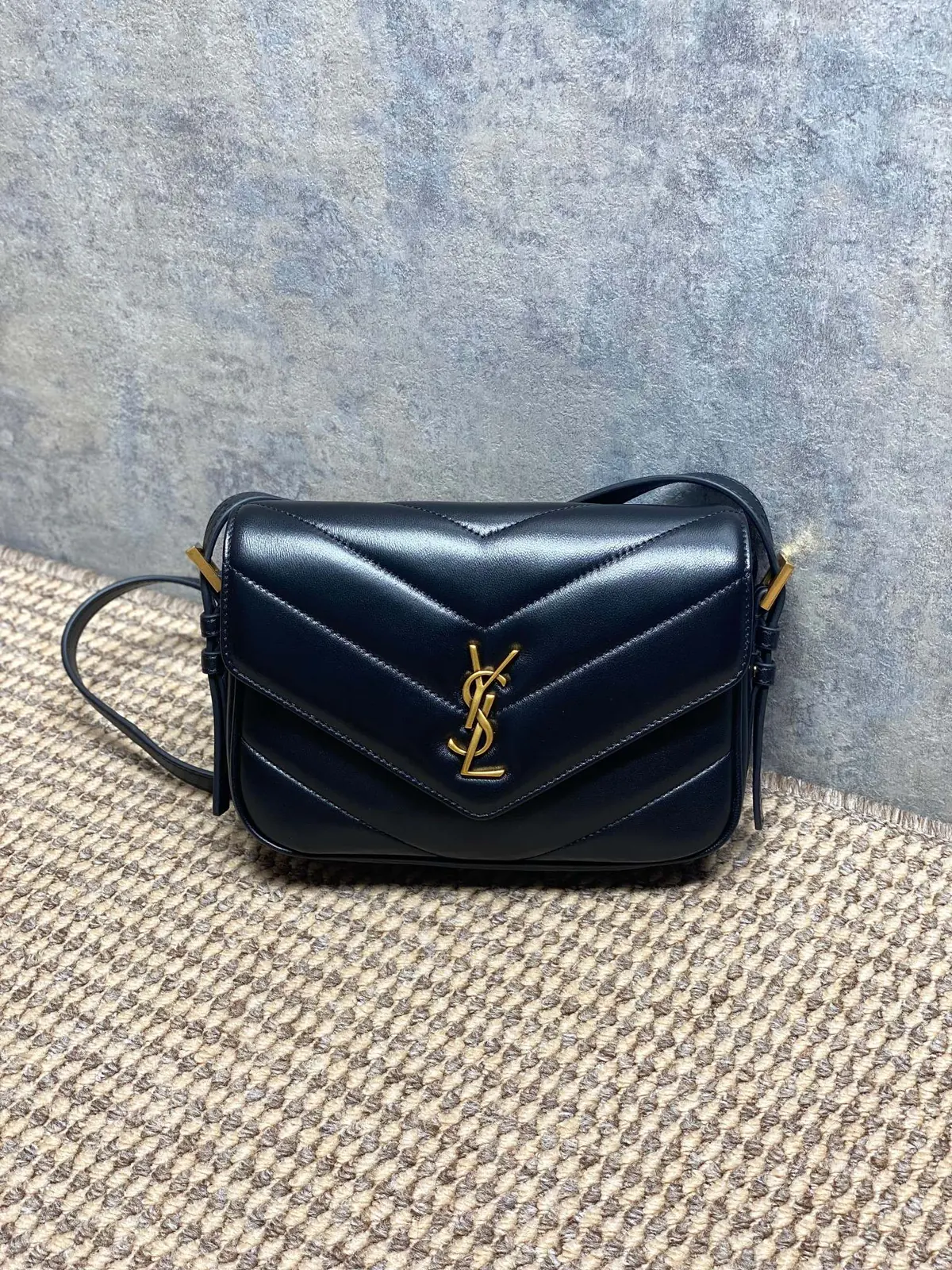 YSL Style Black Leather Chain Bag Lookbook Reference image 1