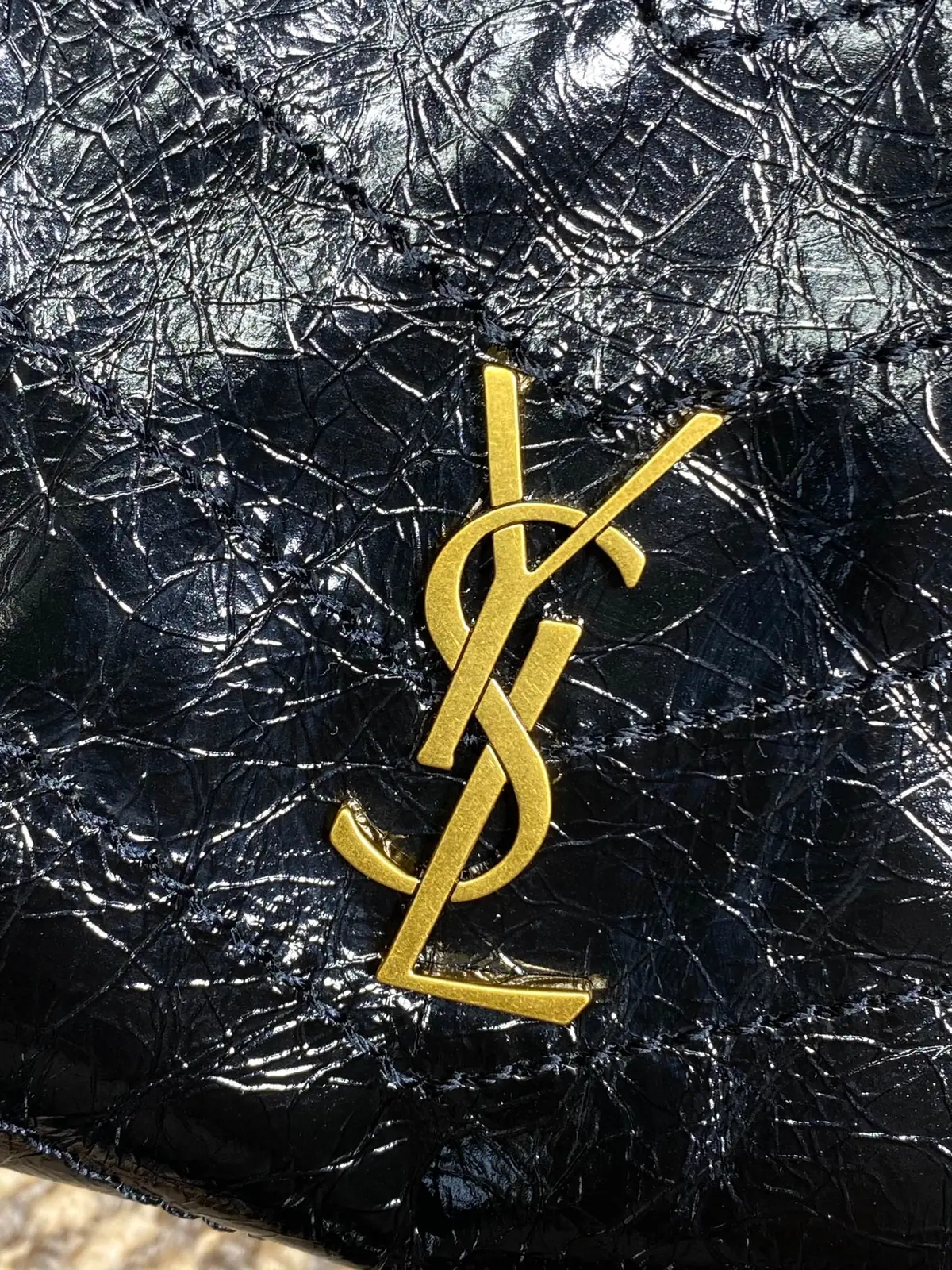 YSL Style Black Leather Chain Bag Lookbook Reference image 6