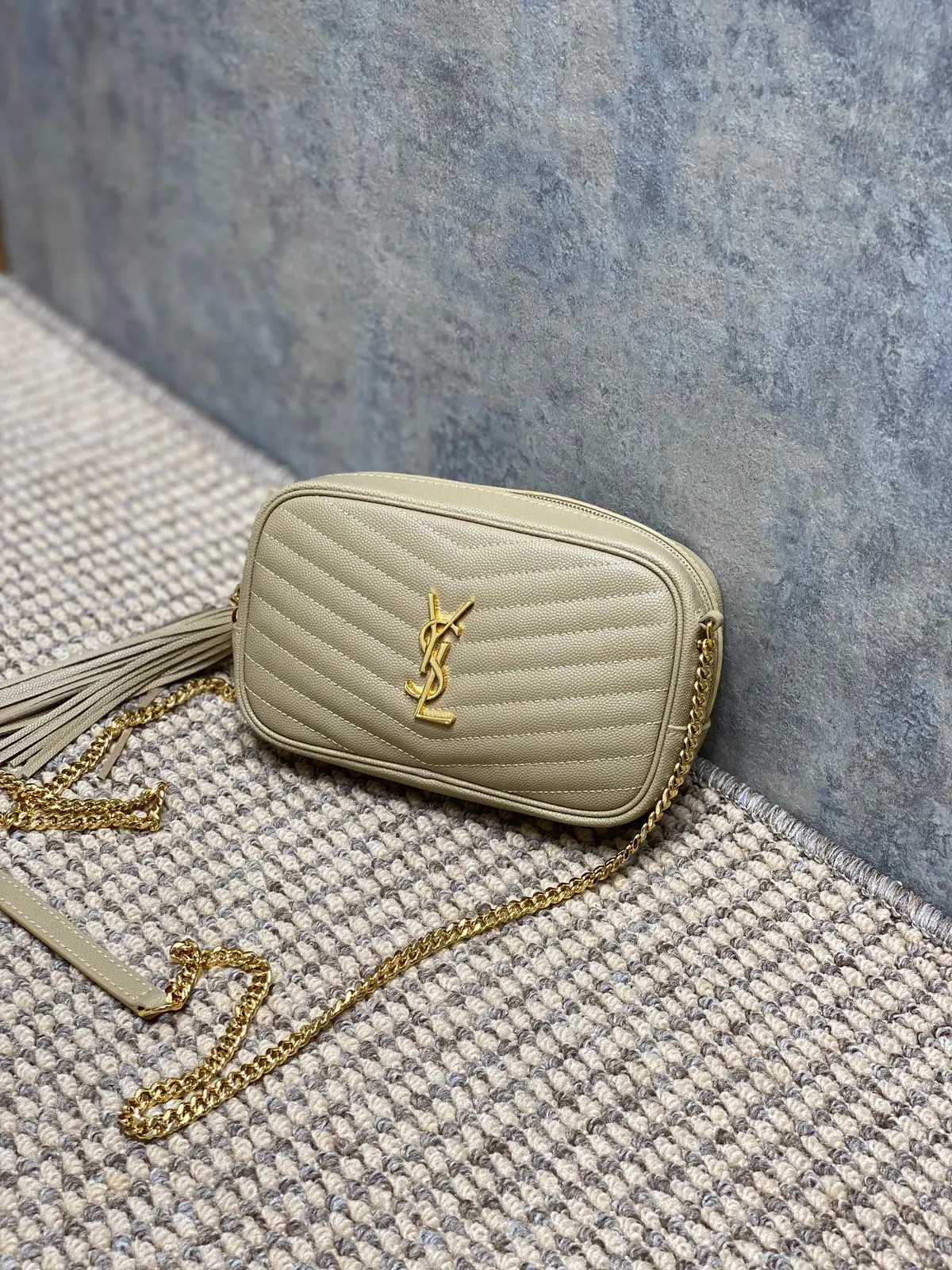 YSL Style Black Leather Chain Bag Lookbook Reference image 3