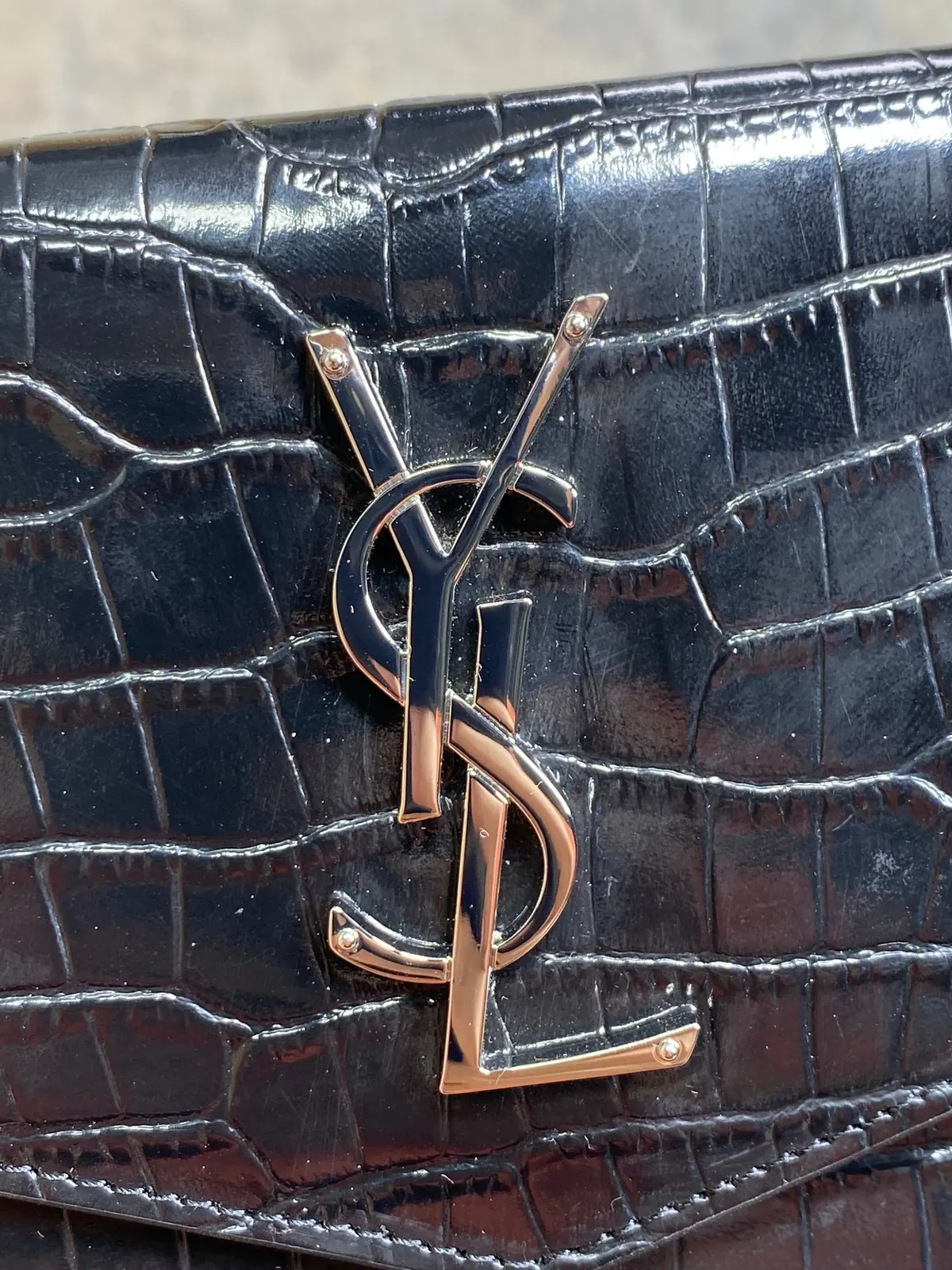 YSL Style Black Leather Clutch Lookbook Reference image 5