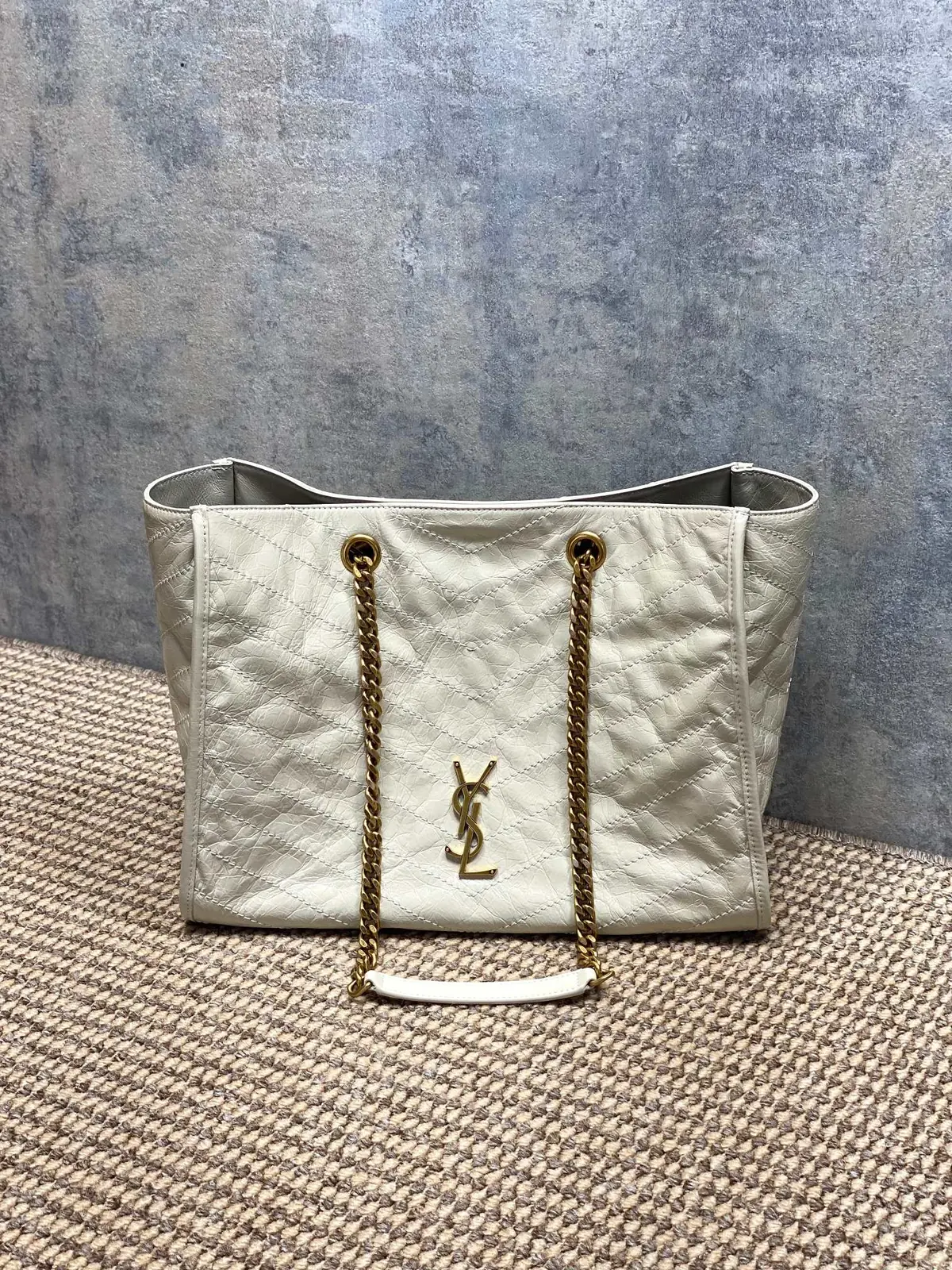 YSL Style Black Leather Tote Bag Lookbook Reference image 1