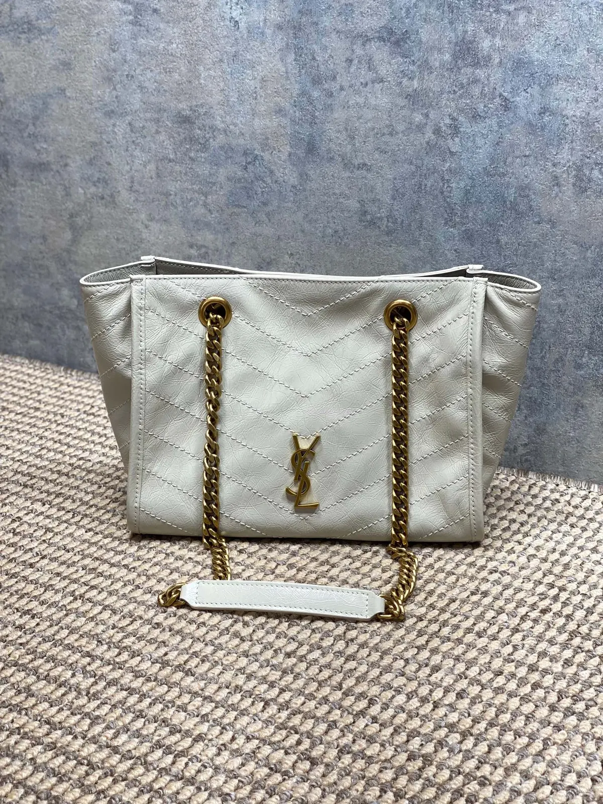 YSL Style Black Leather Tote Bag Lookbook Reference image 1
