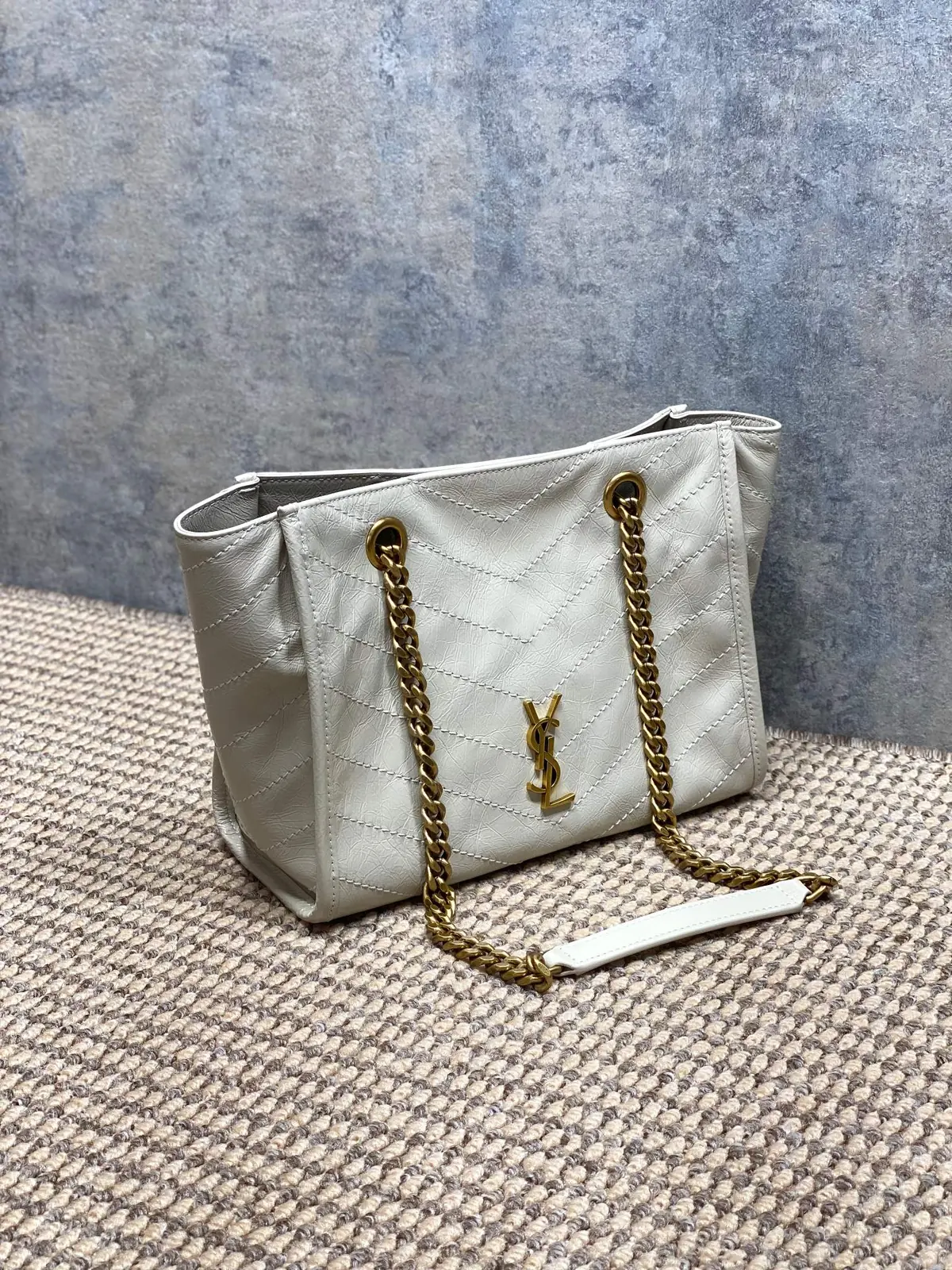 YSL Style Black Leather Tote Bag Lookbook Reference image 2